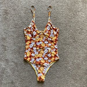 One piece floral swimsuit